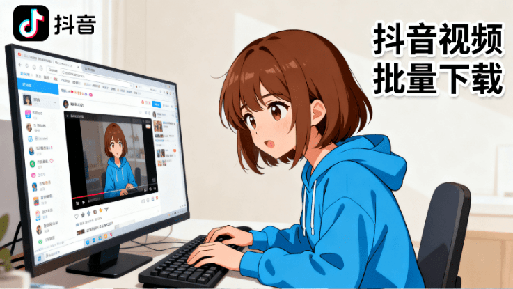 抖音主页作品一键批量下载，支持导出数据，完全免费，支持Win系统使用 附带使用教程-数字宝库