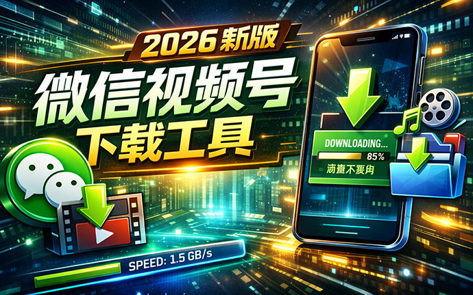2026新版微信视频号下载工具神器，支持批量下载，长期有效，小白一键轻松上手-数字宝库