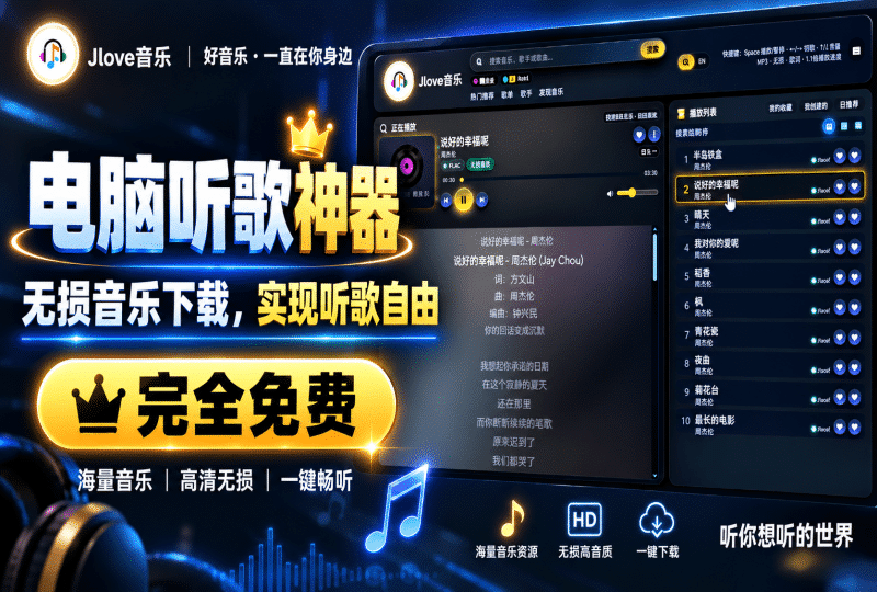 电脑端无损音乐下载工具，支持歌曲搜索、在线播放和收藏歌单，可下载无损音质-数字宝库